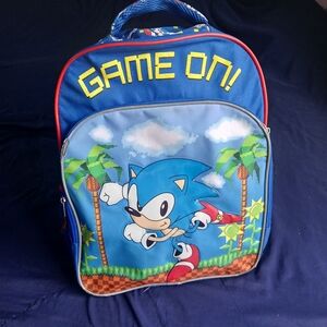 Sonic the Hedgehog blue Kids' 16" Backpack SEGA